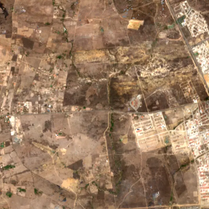 Zona oeste de Campina Grande em 2017, imagem de satélite