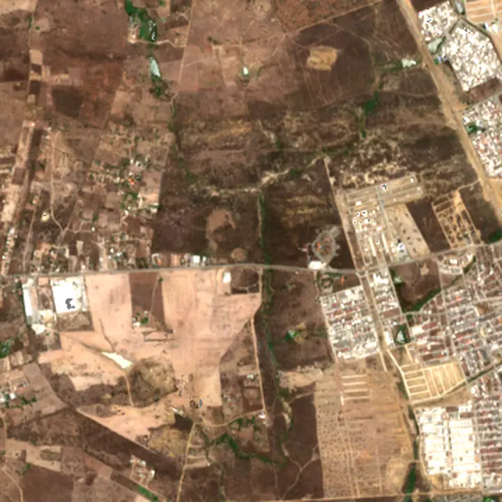 Zona oeste de Campina Grande em 2025, imagem de satélite